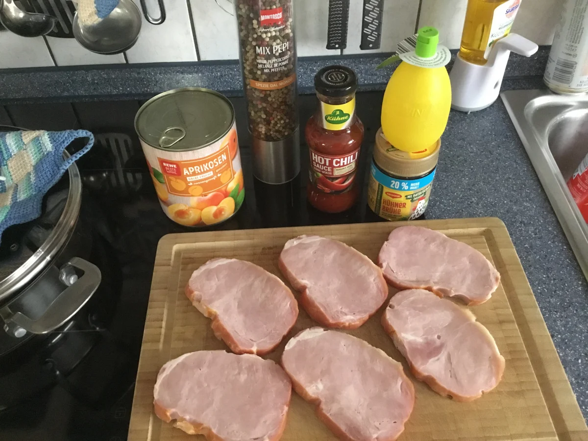 Rezept: Kasseler in Aprikosensauce Bild Nr. 2 Kasseler in Aprikosensauce - Rezept - Bild Nr. 2