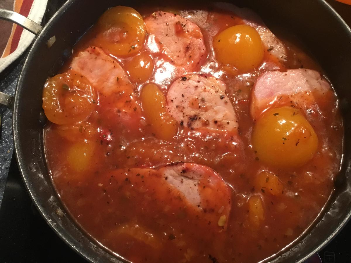 Kasseler in Aprikosensauce - Rezept - Bild Nr. 4