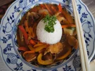 Chinesischer Hähnchen-Gemüse-Wok mit Jasmin-Reis - Rezept - Bild Nr. 14114