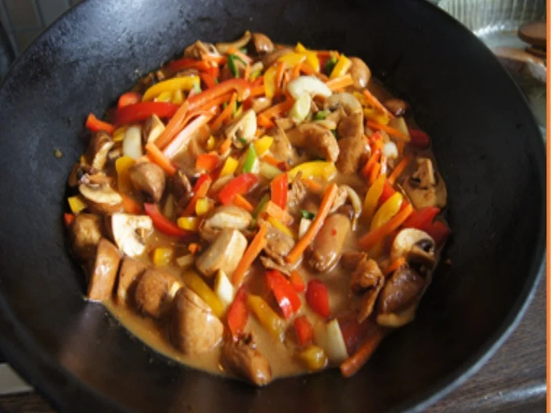 Rezept: Chinesischer Hähnchen-Gemüse-Wok mit Jasmin-Reis Bild Nr. 14127 Chinesischer Hähnchen-Gemüse-Wok mit Jasmin-Reis - Rezept - Bild Nr. 14127