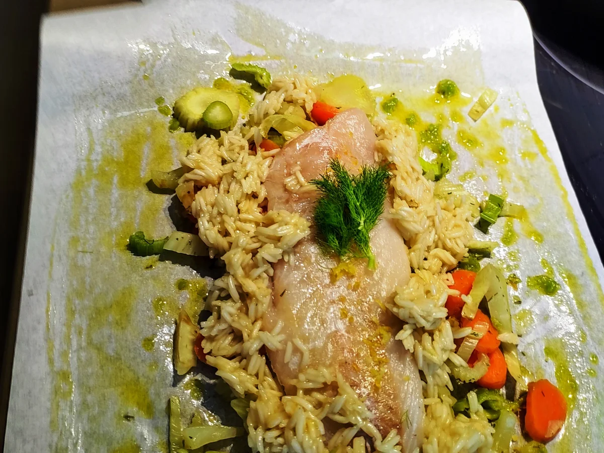 Rezept: Fisch in Pergament Bild Nr. 8 Fisch in Pergament - Rezept - Bild Nr. 8