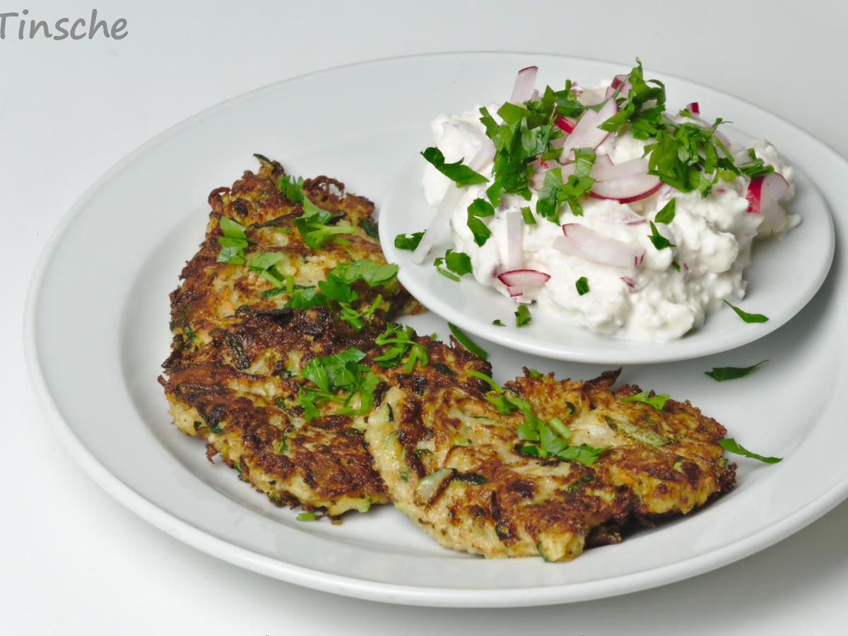 Gemüserösti mit Radieschen Frischkäse Dipp - einfach - von sTinsche