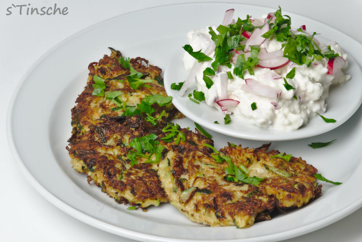 Gemüserösti mit Radieschen-Frischkäse-Dipp - Rezept - Bild Nr. 3