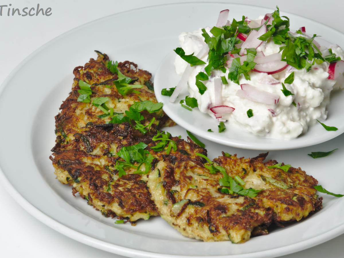 Gemüserösti mit Radieschen Frischkäse Dipp - einfach - von sTinsche