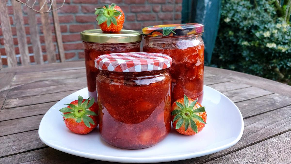 Marmelade aus Treibhaus - Erdbeeren - Rezept - Bild Nr. 14115