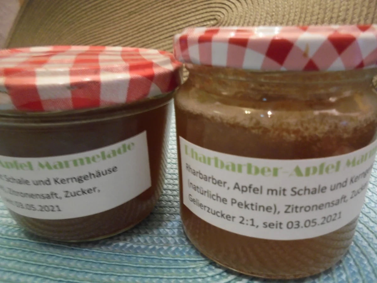 Rharbarber-Apfel Konfitüre - Rezept - Bild Nr. 14124