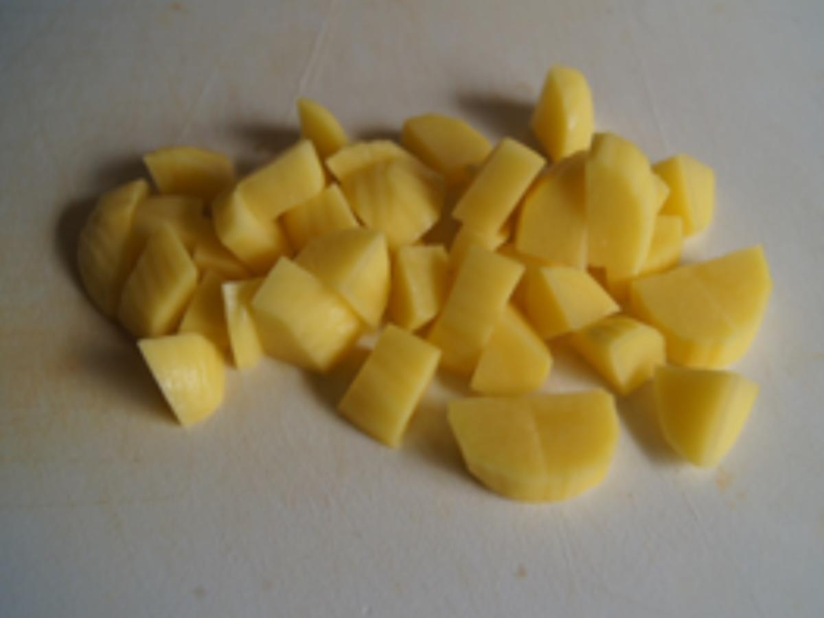 Spargelspitzen mit Mini-Knusper-Schnitzel und Erbsen-Kartoffel-Creme - Rezept - Bild Nr. 12