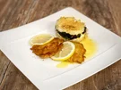Spinat und Reis aus dem Ofen mit Piccata Milanese (Sarah Lombardi mit Mutter) - Rezept - Bild Nr. 2