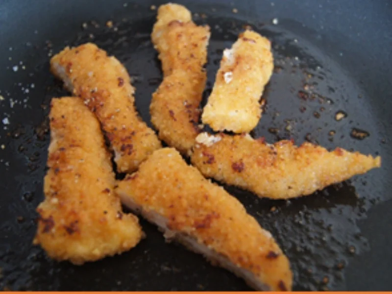 Mini-Knusper-Schnitzel mit Buschbohnen und Kümmel-Drillingen - Rezept - Bild Nr. 14136