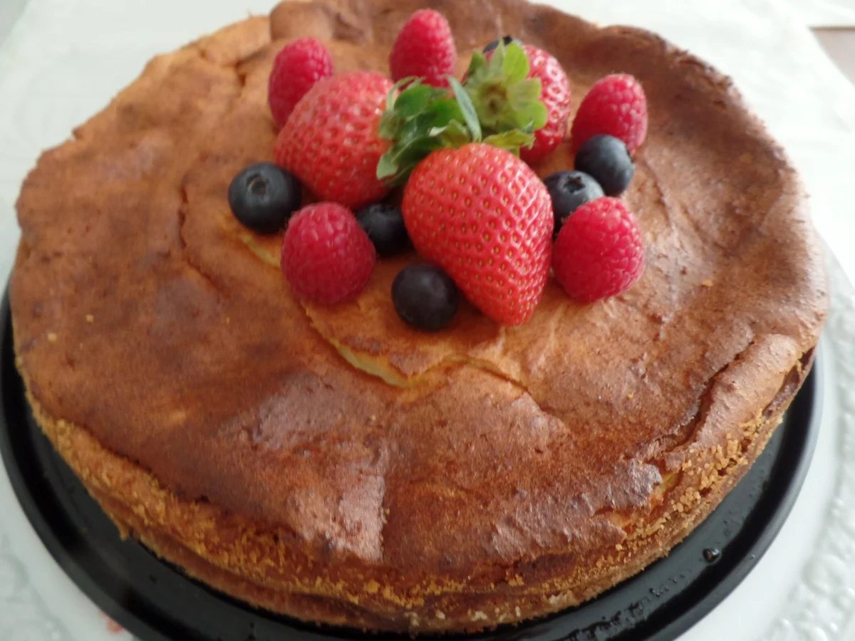 Käsekuchen ohne Boden mit Beeren - Rezept - Bild Nr. 14144