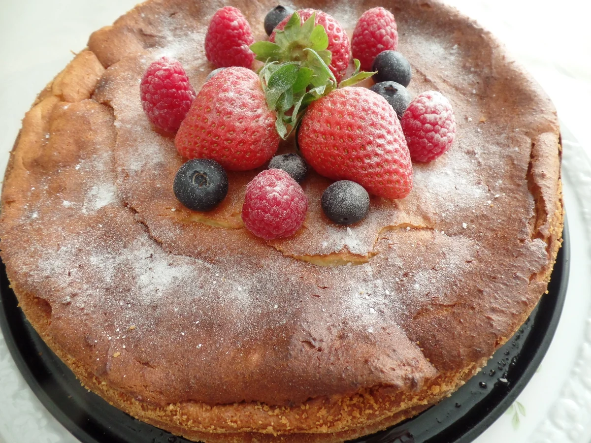 Käsekuchen ohne Boden mit Beeren - Rezept - Bild Nr. 14145