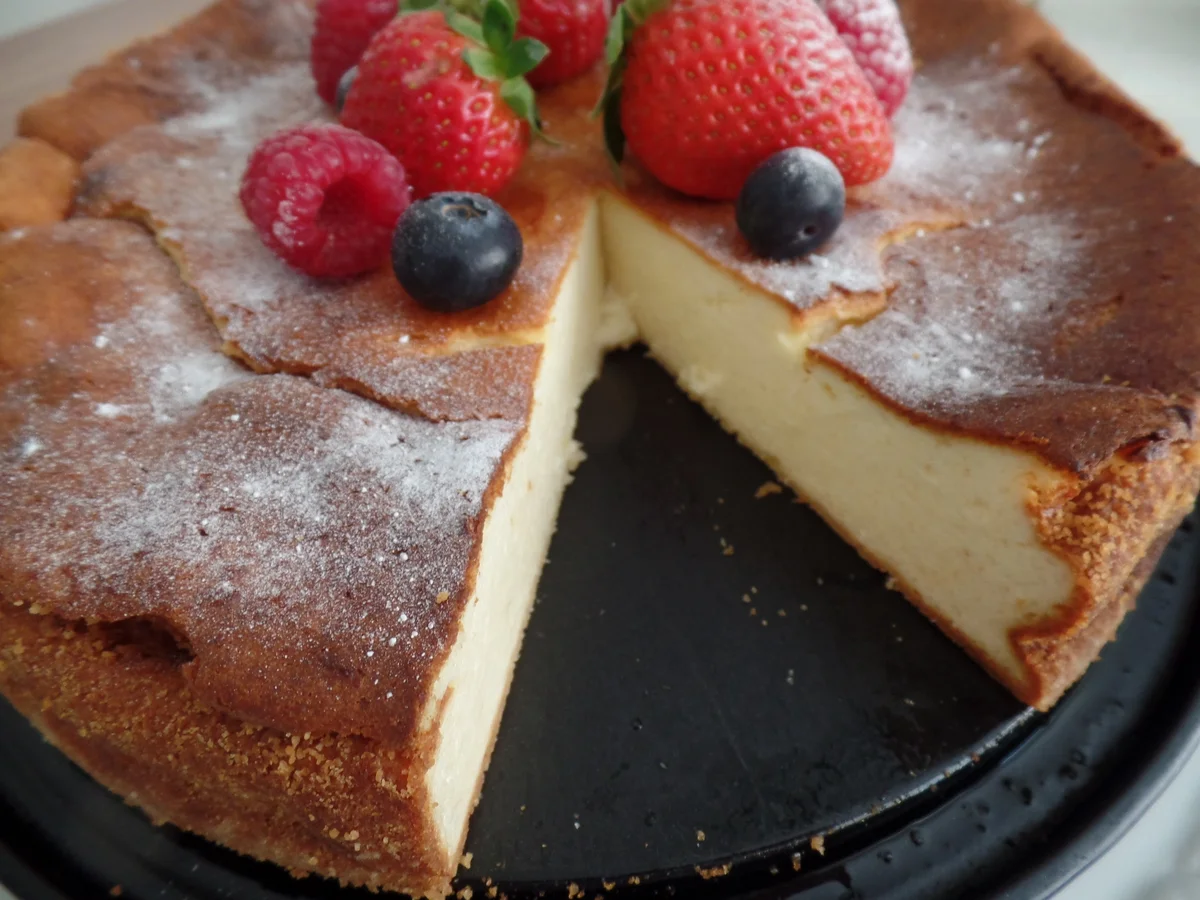 Käsekuchen ohne Boden mit Beeren - Rezept - Bild Nr. 14146