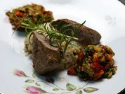 Lammfilet mit gehacktem Gemüse und Sultan Pilave - Rezept - Bild Nr. 14133