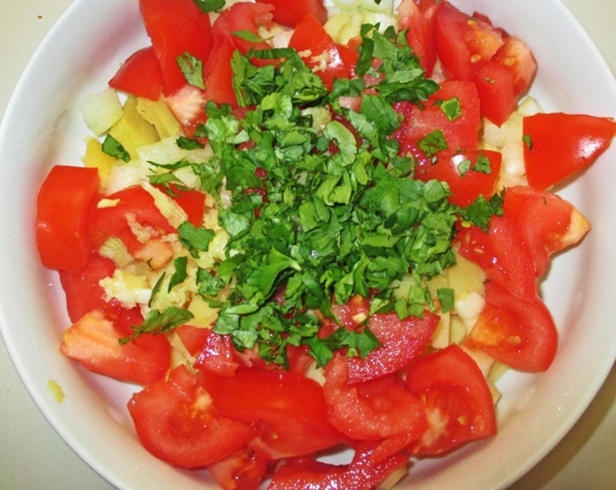 Gegrilltes mit Tomaten-Kartoffelsalat - Rezept - Bild Nr. 7