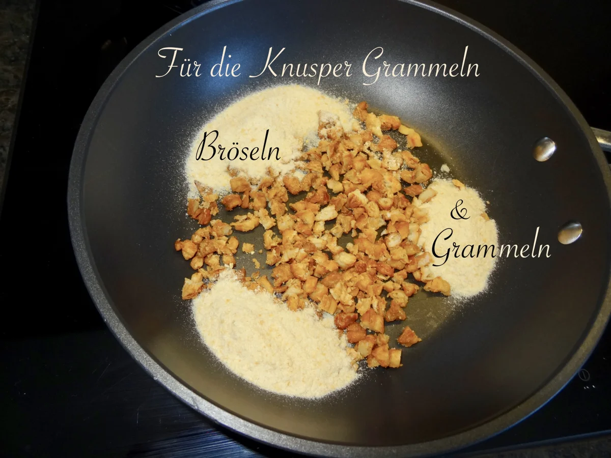 Rezept: Mostviertler "Eierspeis Tatschgerl" mit Knusper Grammeln Bild Nr. 14167 Mostviertler "Eierspeis Tatschgerl" mit Knusper Grammeln - Rezept - Bild Nr. 14167