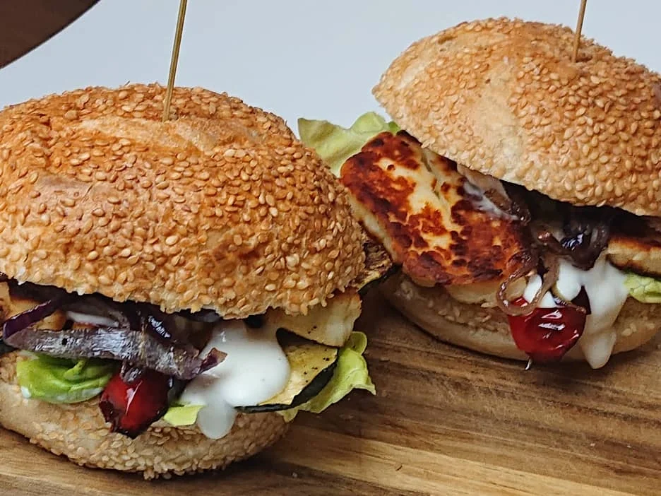 Halloumi-Grillgemüse-Burger - Rezept - Bild Nr. 7