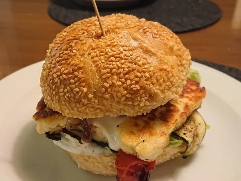 Halloumi-Grillgemüse-Burger - Rezept - Bild Nr. 8