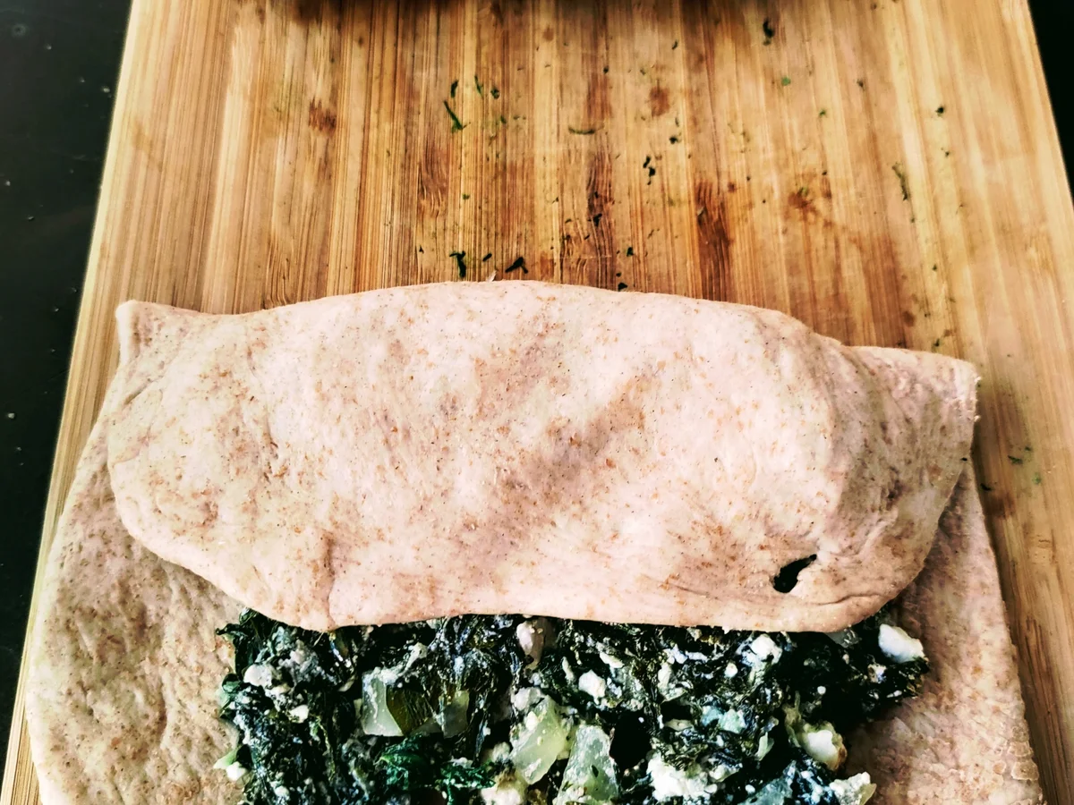 Gözleme aus Hefeteig mit Spinat-Feta Füllung - Rezept - Bild Nr. 14151