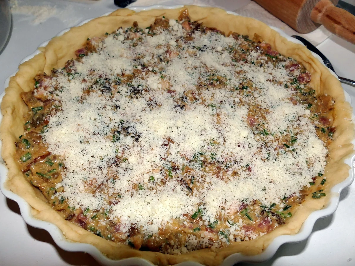 Wehe mit Steinpilzen, Morcheln und Speckwürfeln - Rezept - Bild Nr. 14168