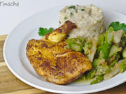 Maishähnchenbrüstchen "superzart" mit Risotto, Butterspargel & Brösel... - Rezept - Bild Nr. 14175