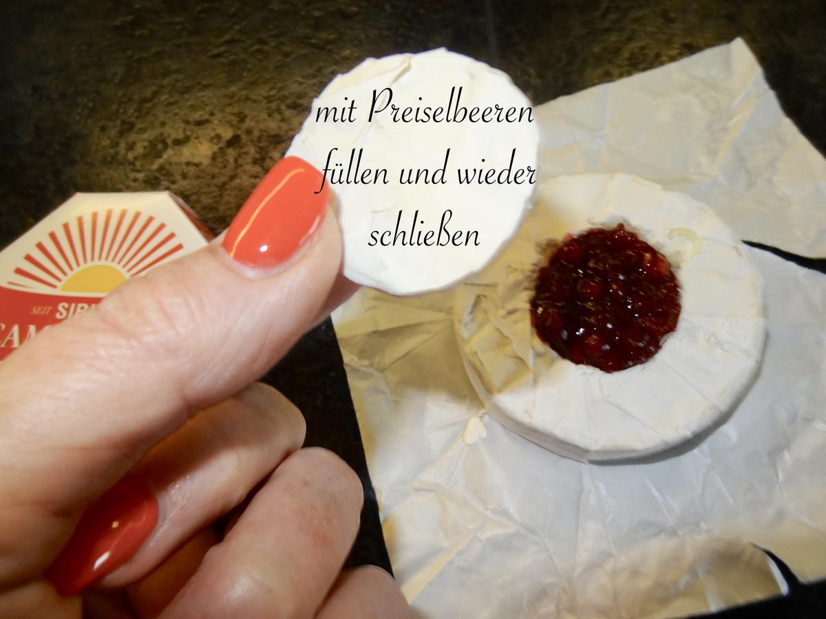 gefüllter Camembert im Blätterteigkleid gebacken - kulinarische Weltreise - Rezept - Bild Nr. 14172