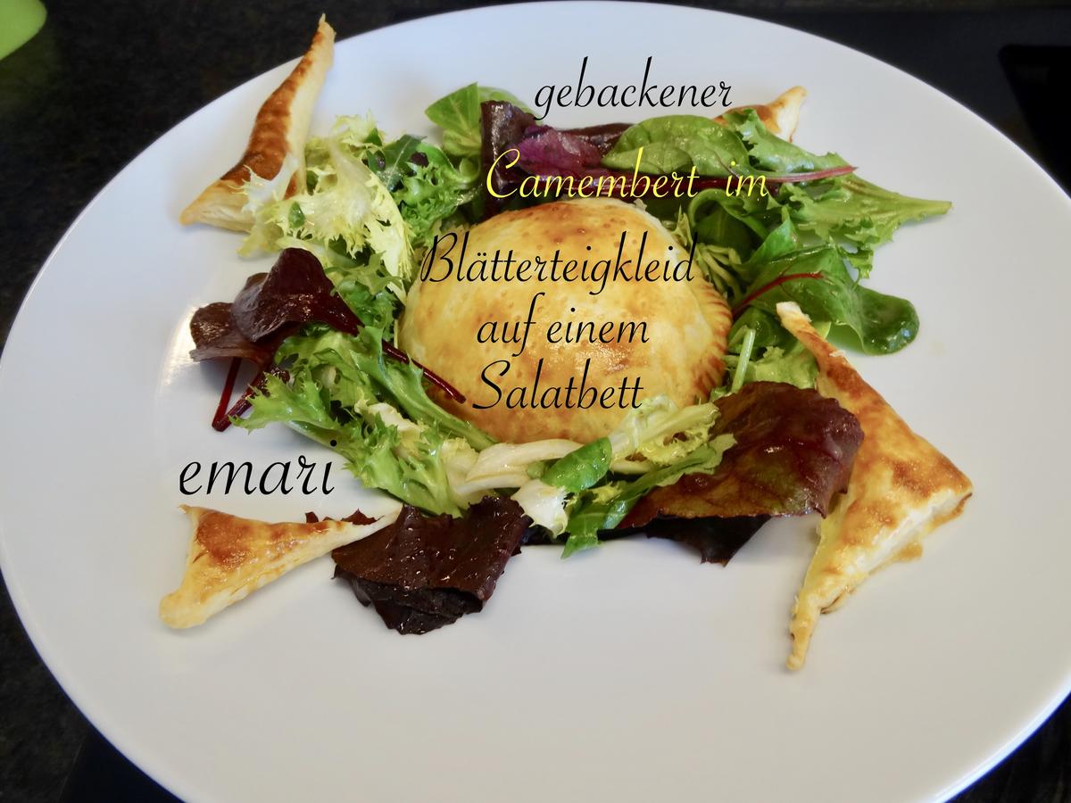 Gefüllter Camembert im Blätterteigkleid gebacken kulinarische Weltreise ...