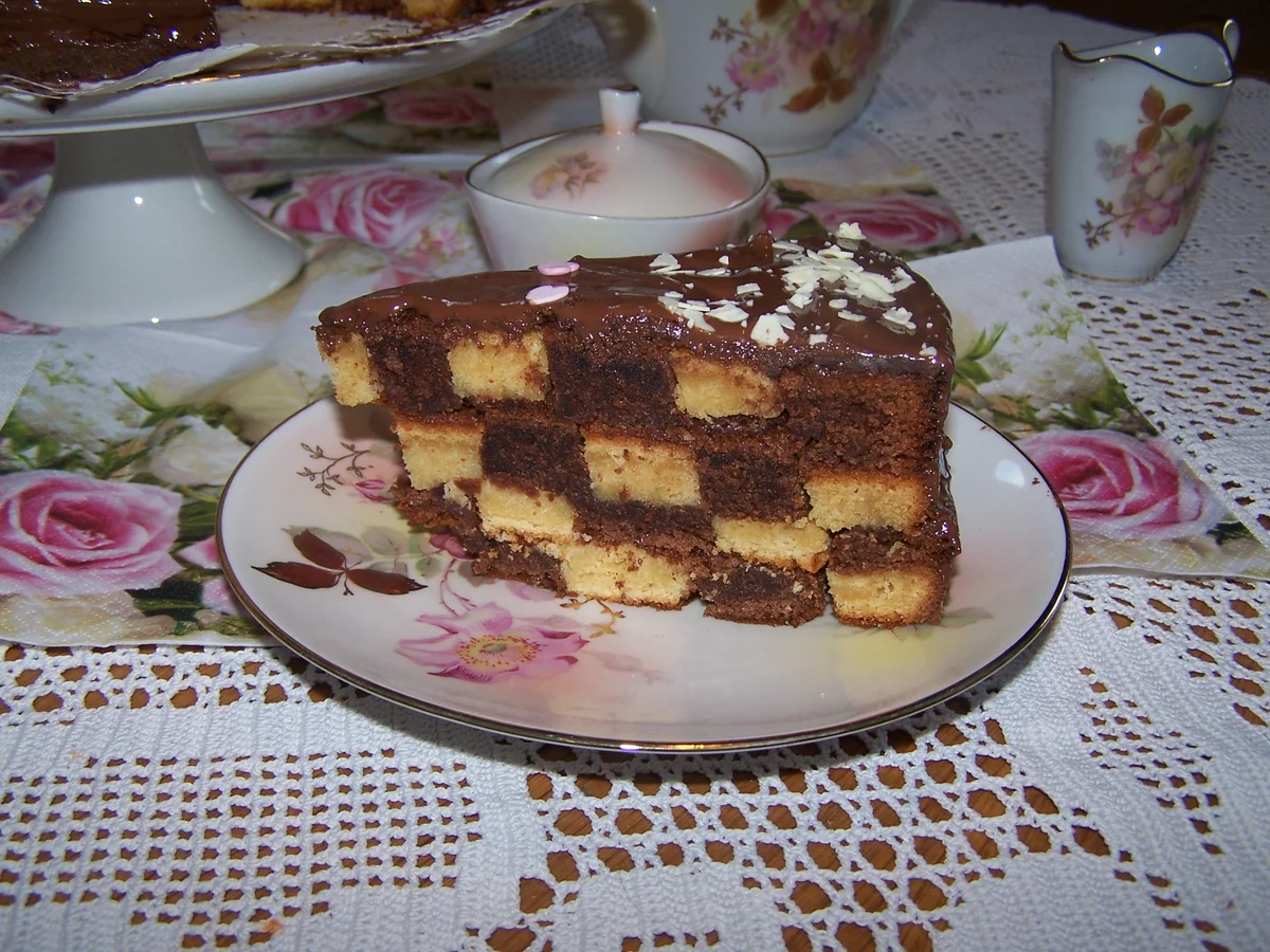 Rezept: Schachbrett Torte erster Versuch Bild Nr. 14192 Schachbrett Torte erster Versuch - Rezept - Bild Nr. 14192