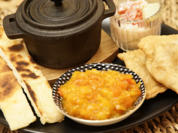 Samosa mit Frucht und King-Prawns in Kokos-Curry mit Naan - Rezept - Bild Nr. 14170
