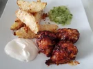 Fried Chicken mit BBQ-Soße und Parmesan-Ofen-Kartoffeln - Rezept - Bild Nr. 14180