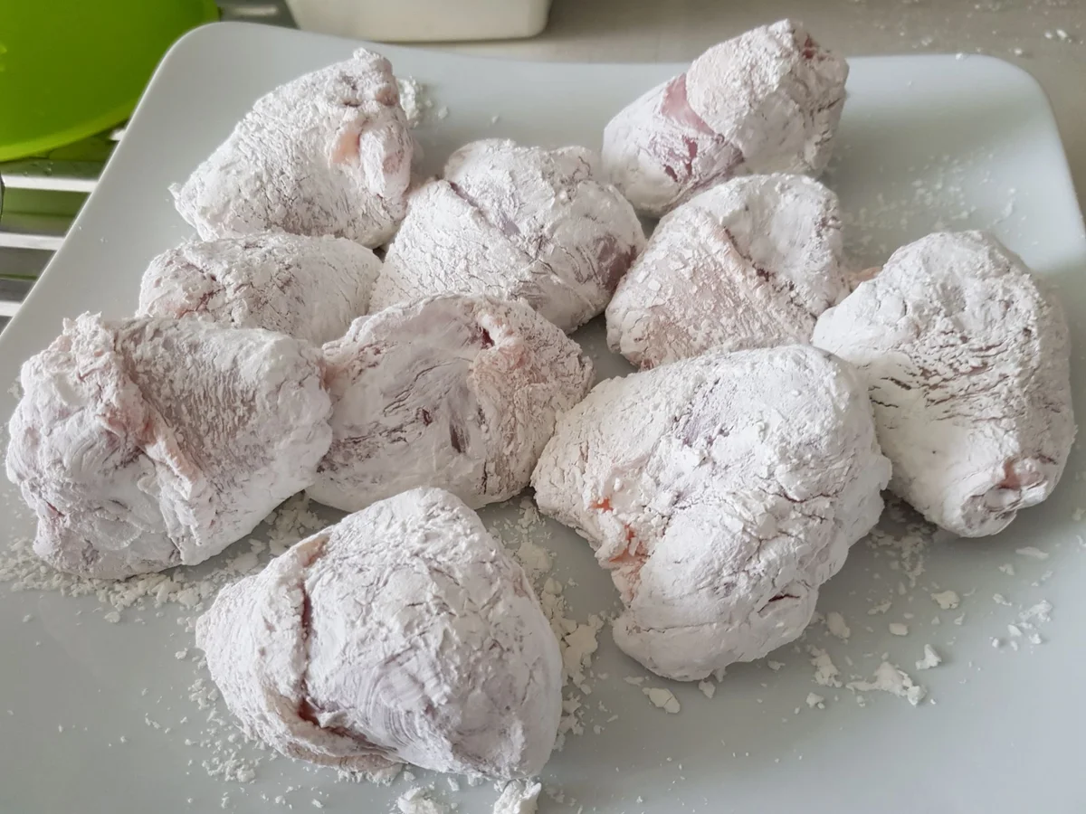 Fried Chicken mit BBQ-Soße und Parmesan-Ofen-Kartoffeln - Rezept - Bild Nr. 14184