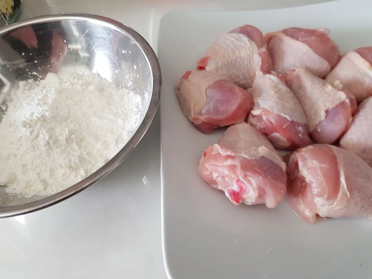 Fried Chicken mit BBQ-Soße und Parmesan-Ofen-Kartoffeln - Rezept - Bild Nr. 14185