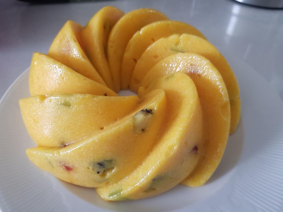 Orangen-Pudding mit Fruchteinlage - Rezept - Bild Nr. 14181