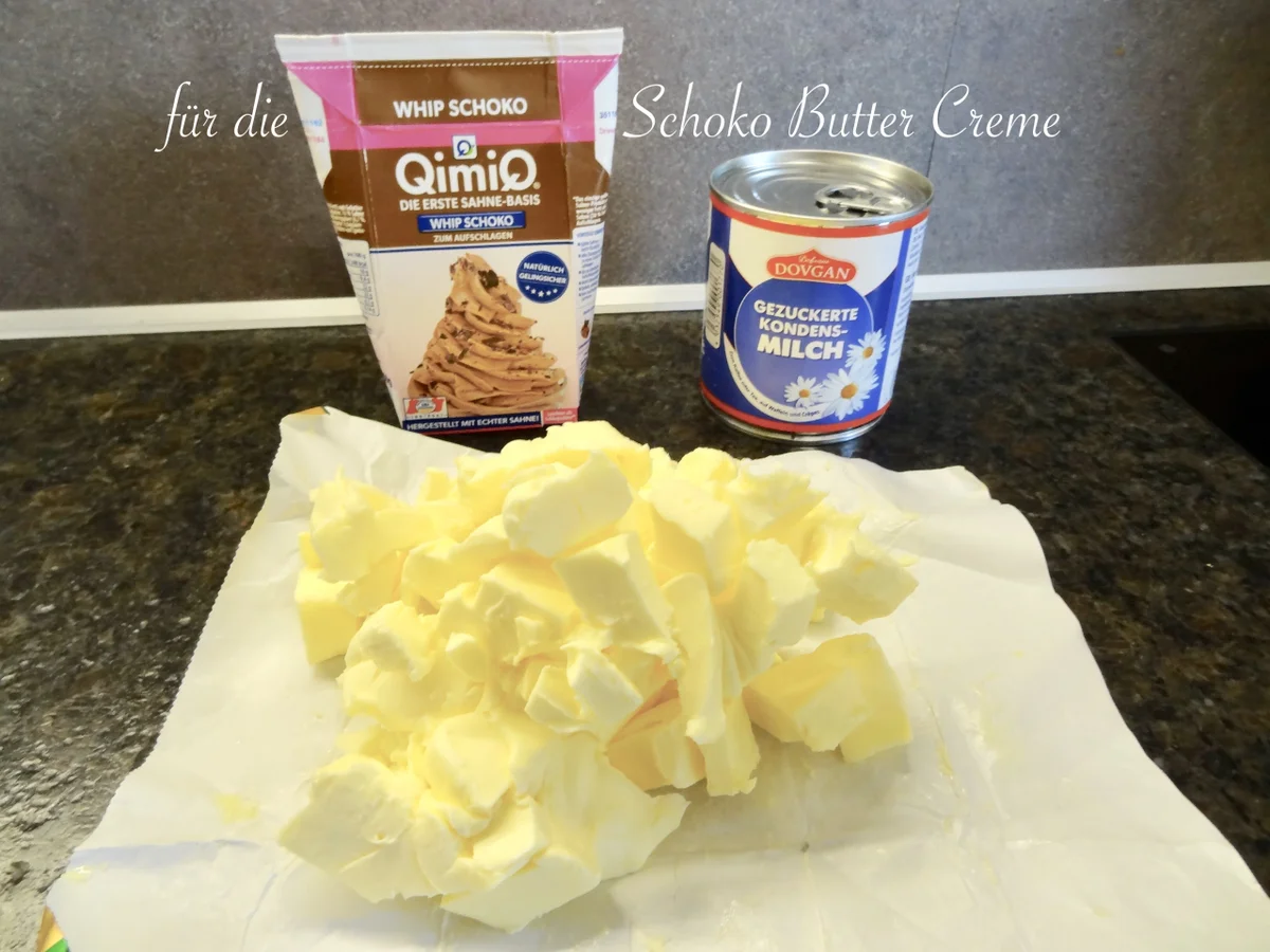 Gefüllte Biskuit Früchte Torte - mit feiner Schokolade Buttercreme - Rezept - Bild Nr. 14198