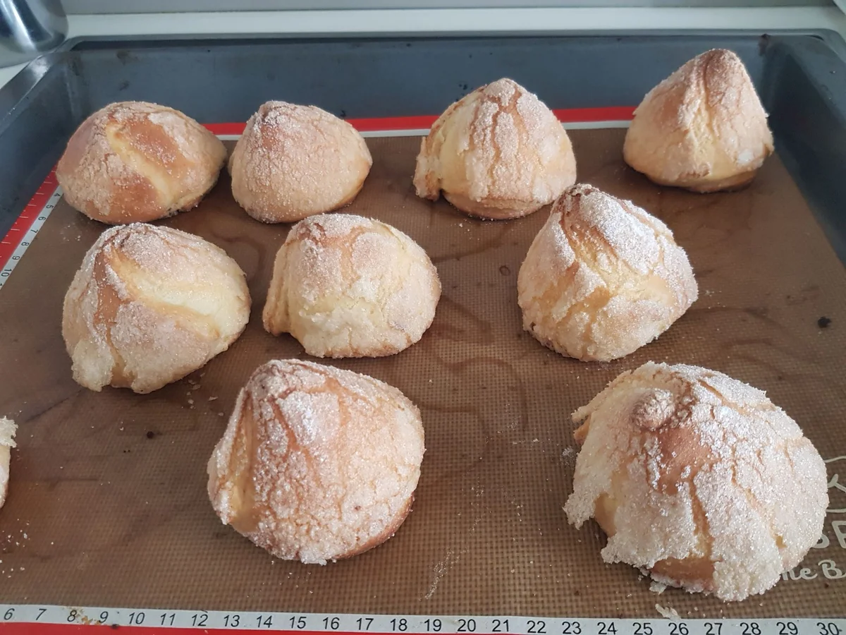 Quark-Ölteig-Spitzen mit Schoko-Marzipanfüllung - Rezept - Bild Nr. 14182