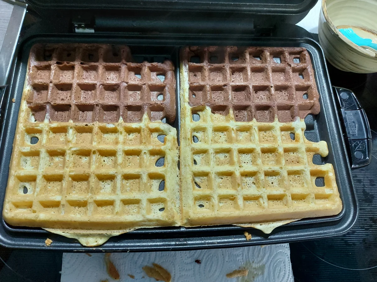 Schwarz - Weiß - Waffeln - Rezept - Bild Nr. 14182