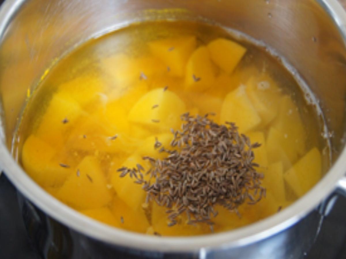 Bordelaise Schlemmerfilet mit Würz-Rahm-Spinat und Kümmel-Kartoffeln - Rezept - Bild Nr. 12
