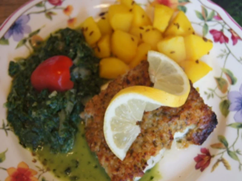 Bordelaise Schlemmerfilet mit Würz-Rahm-Spinat und Kümmel-Kartoffeln - Rezept - Bild Nr. 14