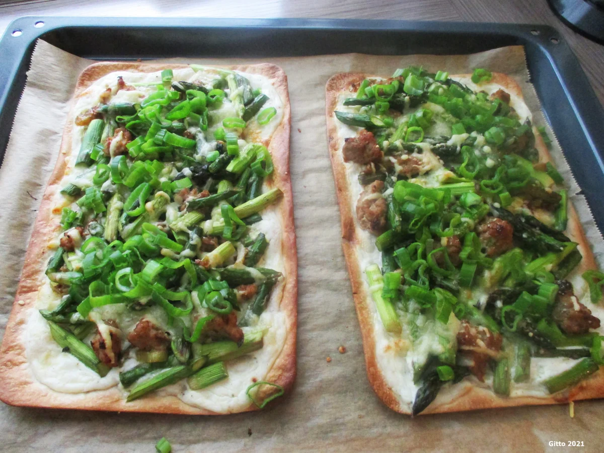 Spargel-Flammkuchen - Rezept - Bild Nr. 14206