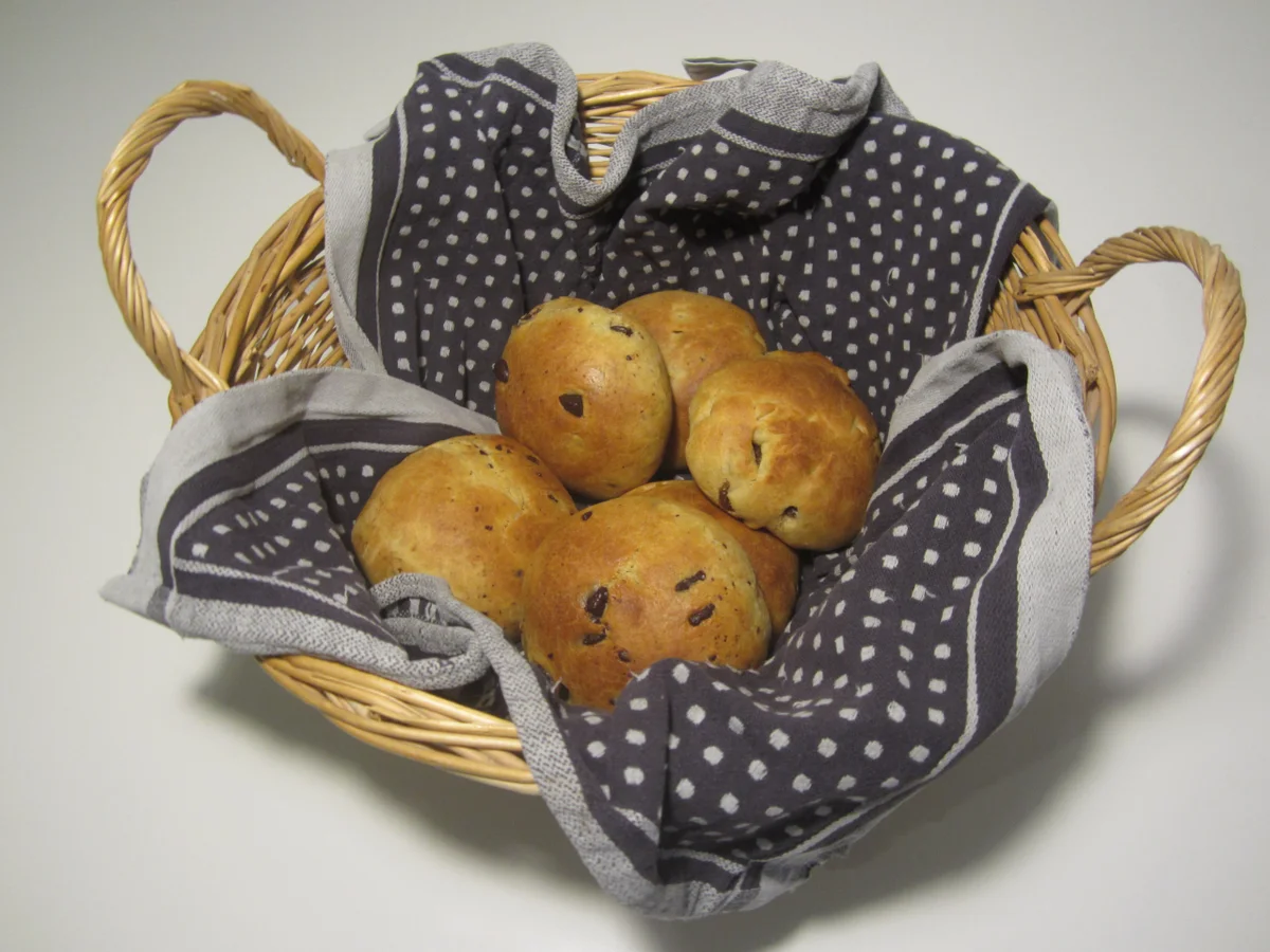 Rezept: Vegane Schoko- und Rosinenbrötchen Bild Nr. 14203 Vegane Schoko- und Rosinenbrötchen - Rezept - Bild Nr. 14203