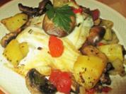 Maischollen auf Kartoffel-Champignon-Bett - Rezept - Bild Nr. 14203