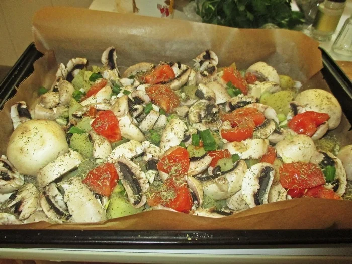 Maischollen auf Kartoffel-Champignon-Bett - Rezept - Bild Nr. 14206