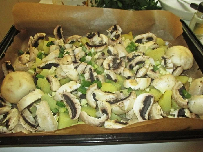 Maischollen auf Kartoffel-Champignon-Bett - Rezept - Bild Nr. 14207