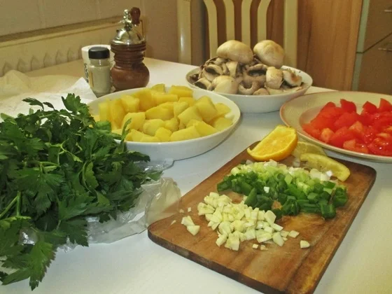 Maischollen auf Kartoffel-Champignon-Bett - Rezept - Bild Nr. 14209