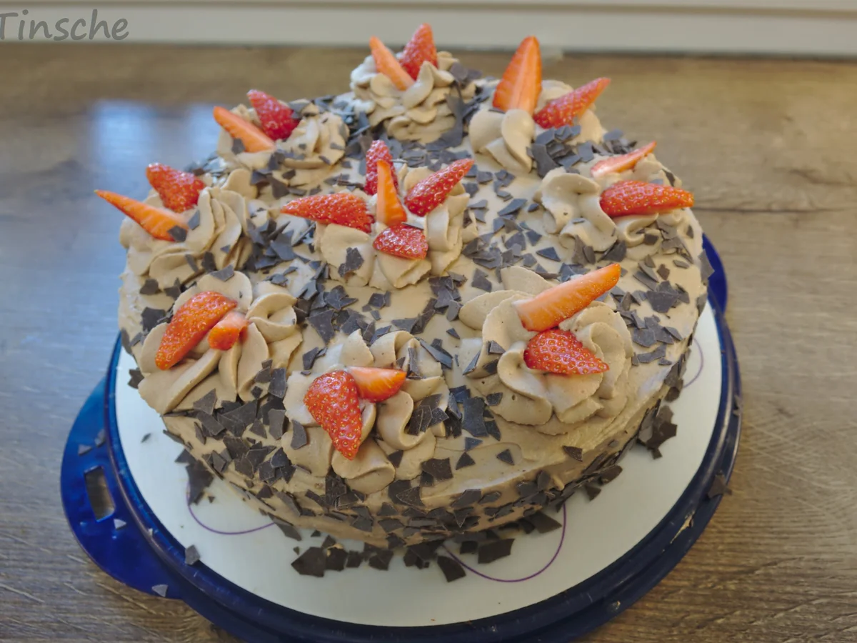 Schoko-Erdbeer-Sahne-Torte - Rezept - Bild Nr. 14219