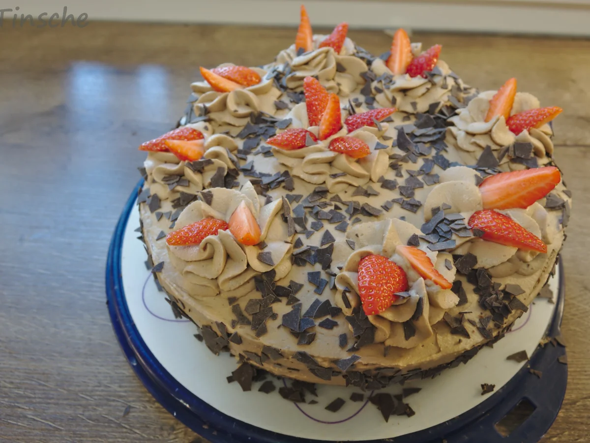 Schoko-Erdbeer-Sahne-Torte - Rezept - Bild Nr. 14220