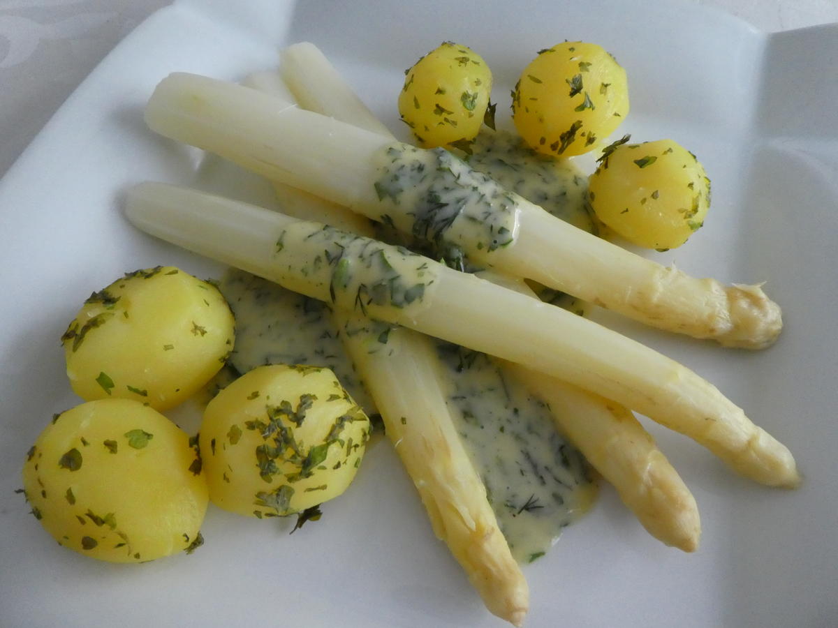 Spargel mit Kräutersauce - einfach - von Sheeva1960