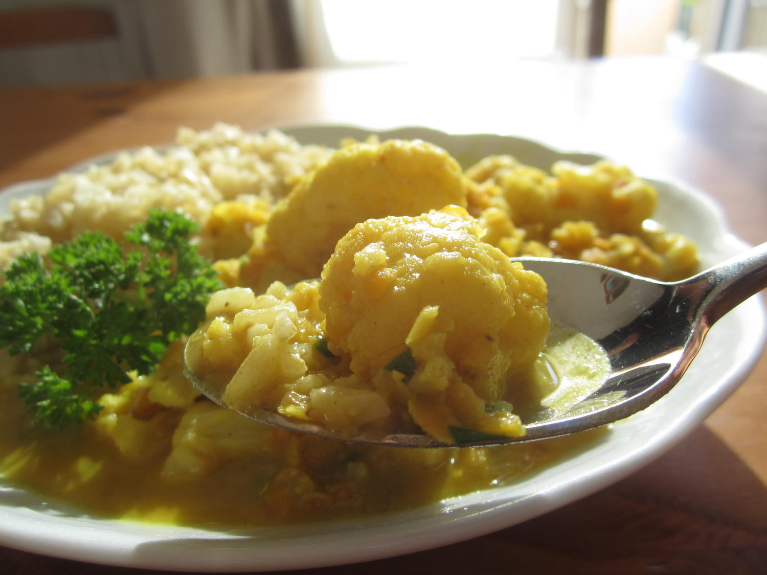 Blumenkohl-Linsen-Curry Mit Naturreis - Rezept - Kochbar.de