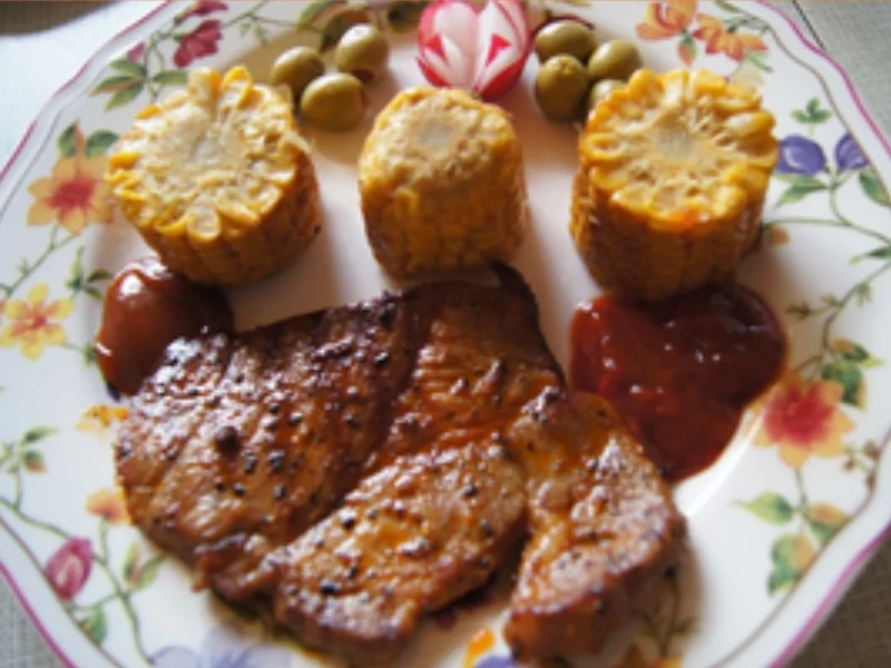 Grillteller mit Salatherzsalat - Rezept - Bild Nr. 14253
