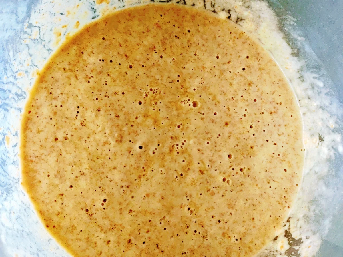 Rezept: Spargelgratineé mit Dinkelsauerteigwaffeln und Lachs Bild Nr. 3 Spargelgratineé mit Dinkelsauerteigwaffeln und Lachs - Rezept - Bild Nr. 3