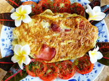 Omelette mit grünem Spargel und Bacon - Rezept - Bild Nr. 14239